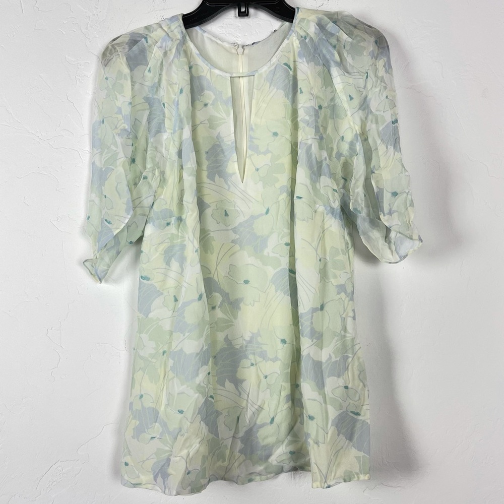 Lewit Knit Top Blouse Shirt Floral 3/4‎ Sleeve